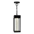 Pemberly Row LED Integrated Black Metal Outdoor Ceiling Light