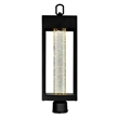 Pemberly Row LED Integrated Black Metal Outdoor Lantern Head