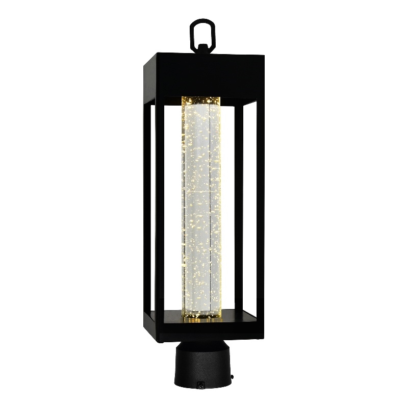 Pemberly Row LED Integrated Black Metal Outdoor Lantern Head