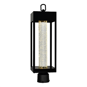 Pemberly Row LED Integrated Black Metal Outdoor Lantern Head