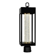 Pemberly Row LED Integrated Black Metal Outdoor Lantern Head
