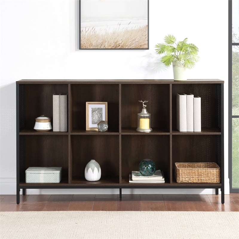 Pemberly Row 8 Cube Bookcase in Engineered Wood Ozark Ash Finish
