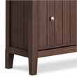 Pemberly Row Wood 32 inch Wide Entryway Shoe Storage Cabinet - Brunette Brown