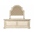 Pemberly Row Traditional Wood Queen Bed in Antique White Finish
