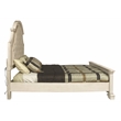 Pemberly Row Traditional Wood Queen Bed in Antique White Finish