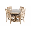 Pemberly Row Solid Wood Dining Chairs in Natural Finish (Set of 2)