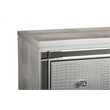 Pemberly Row Contemporary Wood Chest with 5 Drawers in Silver