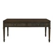 Pemberly Row Solid Wood Coffee Table with 2 Drawers in Coffee