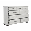 Pemberly Row 64 inch Wide 9-Drawer Dresser with Ample Storage - Antique White