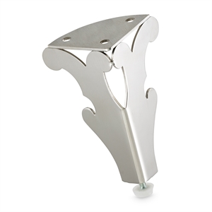 Pemberly Row Modern Loft 5&quot Furniture Leg - Set of 2 - Chrome