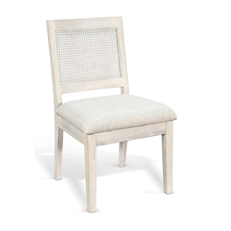 Pemberly Row Modern Cane Back Dining Chair Light Gray (Set of 2)