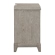 Pemberly Row Contemporary 3 Drawer Night Stand in Washed Taupe