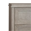 Pemberly Row Contemporary 3 Drawer Night Stand in Washed Taupe