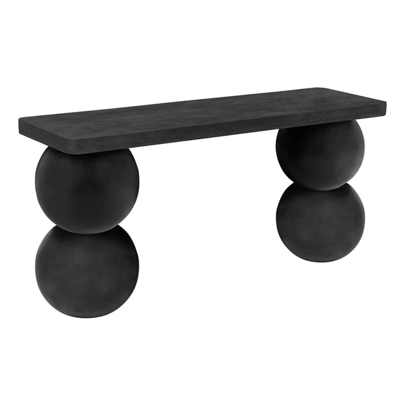Pemberly Row Contemporary Console Table Extra Large in Black