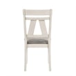 Pemberly Row Modern Solid Wood Side Chair in White (Set of 2)