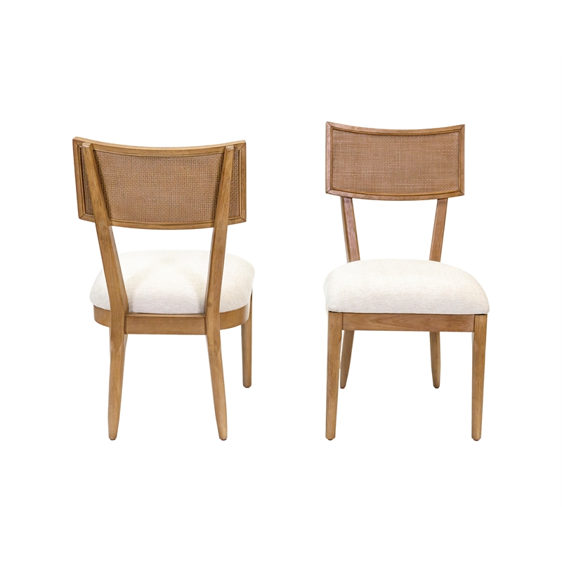 Pemberly Row Wood Rectangular Kitchen Table w/ Six Chairs Dining Table Brown