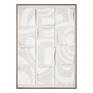 Pemberly Row Modern / Contemporary Unfold 2 Framed Print Multi-Color