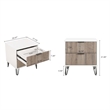 Pemberly Row Modern Engineered Wood Nightstand - Mutli-Color