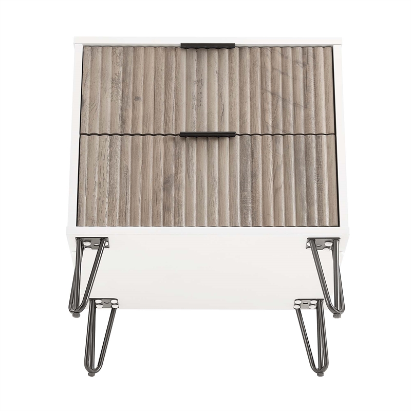 Pemberly Row Modern Engineered Wood Nightstand - Mutli-Color