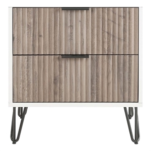 Pemberly Row Modern Engineered Wood Nightstand - Mutli-Color