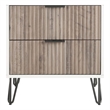 Pemberly Row Modern Engineered Wood Nightstand - Mutli-Color