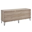 Pemberly Row Engineered Wood 6-Drawer Double Low Dresser in Gray