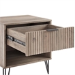 Pemberly Row 2-Piece Standard 3-Drawer Dresser and 1.0 Nightstand in Light Gray