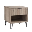 Pemberly Row 2-Piece Standard 3-Drawer Dresser and 1.0 Nightstand in Light Gray