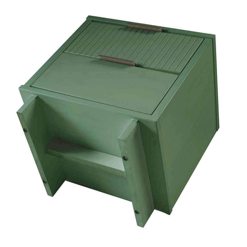 Pemberly Row 2-Piece Standard Dresser and Nightstand Set - Wood - Sage Green