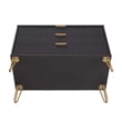 Pemberly Row Modern Engineered Wood Dresser with 3-Drawers in Black