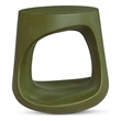 Pemberly Row Contemporary Outdoor Stool Green Stone Side Tables