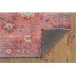 Pemberly Row Modern Polyester 8' X 10' Area Rug in Pink and Blue