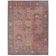 Pemberly Row Modern Polyester 8' X 10' Area Rug in Pink and Blue