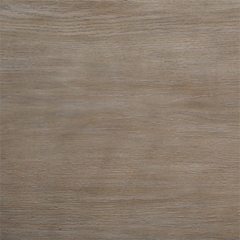 Pemberly Row Contemporary Wood Eastern King Panel Bed Taupe Oak and Cream
