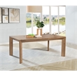 Pemberly Row Rectangular Farmhouse Wood Dining Table in Natural Brown