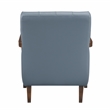 Pemberly Row Modern / Contemporary Leather Accent Chair in Blue