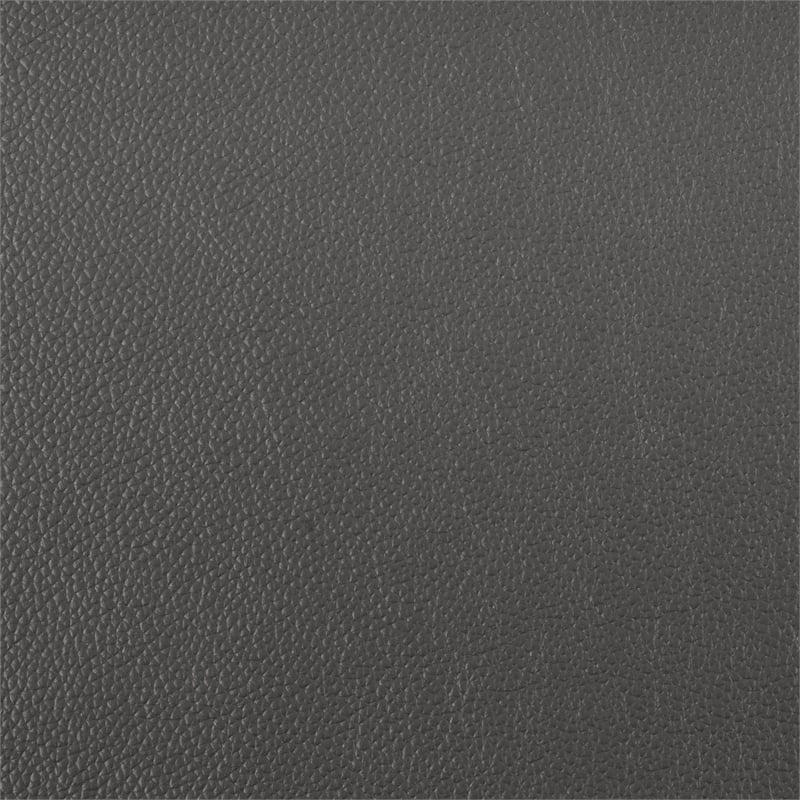 Pemberly Row Modern / Contemporary Leather Accent Chair in Dark gray