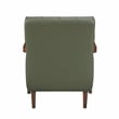 Pemberly Row Modern / Contemporary Leather Accent Chair in Green