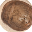 Pemberly Row Modern / Contemporary Round Natural Wood End Table