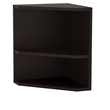 Pemberly Row Modern / Contemporary Corner Support for Hutch in Mocha