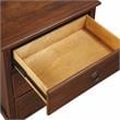 Pemberly Row Contemporary Contemporary Brown Finished Wood 3-Drawer Nightstand