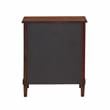 Pemberly Row Contemporary Contemporary Brown Finished Wood 3-Drawer Nightstand
