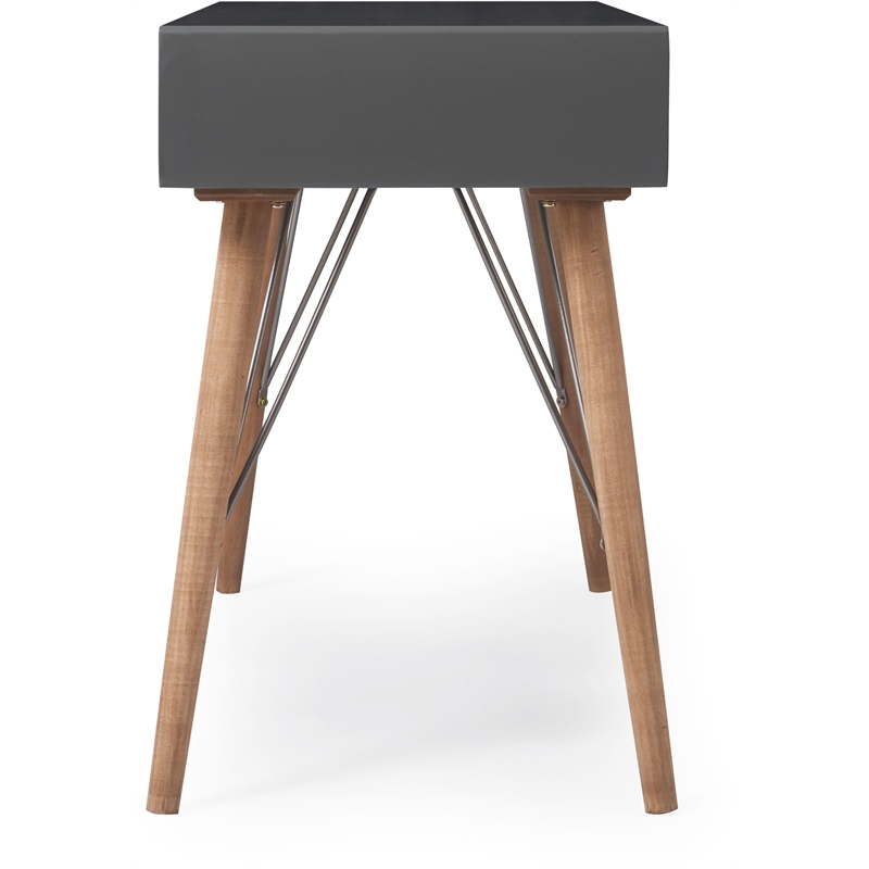 Pemberly Row Modern / Contemporary Wood Desk Console Table Gray