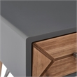 Pemberly Row Modern / Contemporary Wood Desk Console Table Gray