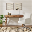 Pemberly Row Modern / Contemporary Wood Desk Console Table Gray