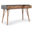 Pemberly Row Modern / Contemporary Wood Desk Console Table Gray