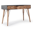 Pemberly Row Modern / Contemporary Wood Desk Console Table Gray