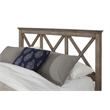 Pemberly Row Modern Full Size Wood Panel Bed in French Truffle