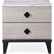 Pemberly Row Modern / Contemporary 2 Drawer Nightstand Beige