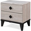 Pemberly Row Modern / Contemporary 2 Drawer Nightstand Beige